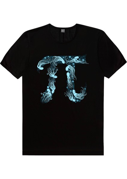 Derin Pi Siyah Erkek Tshirt