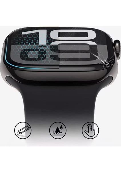 Apple Watch Series 10 46MM Uyumlu Polymer Temperli Nano 0.5 mm Watch Ekran Koruyucu