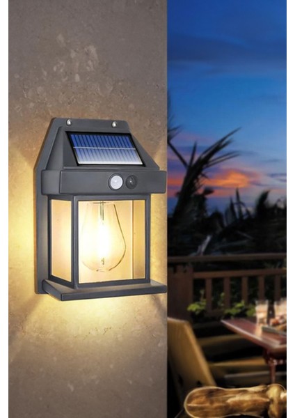 Güneş Enerjili Şık Ampul Şeklinde LED Aydınlatma: Balkon, Bahçe, Loş Işık, Dekoratif