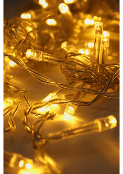 Yılbaşı Işığı Ledli 3 Metre: Pilli, Dekoratif, Şeffaf Kablolu, Süs Led, Parti Led, Silikon LED