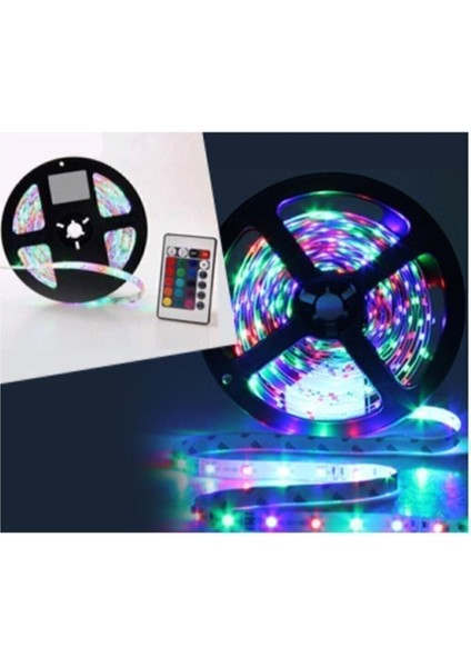 Animasyonlu Tak-Çalıştır Kumandalı Trafolu Rgb Şerit Işık: Aydınlatma, 5 Metre, Şerit LED