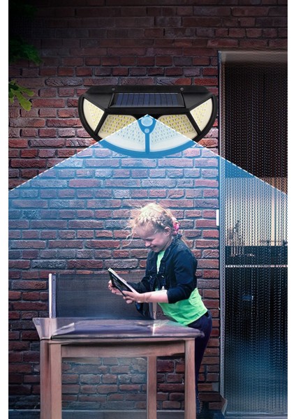 LED Lamba Fonksiyonel Sensörlü Bahçe Aydınlatıcı Lamba LED