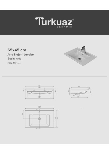 Banyo Dolabı Aynalı Cnc Işlemeli Membran Kapaklı 65 cm
