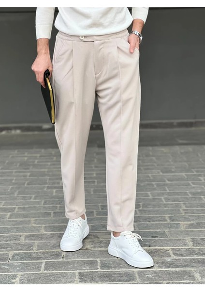 Elitwear Gizli Ipli Beli Esnek Havuç Kesim Erkek Pantolon