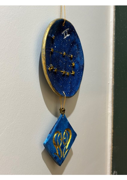 Ikizler Burcu Yıldız Haritalı Tabak - Pirinç Yıldız Ikizler Armalı Duvar Süsü - Kutusunda fırsatları