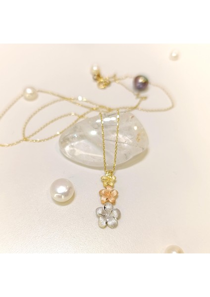 Çiçek Kolye 14 Ayar Altın Hd Videolu