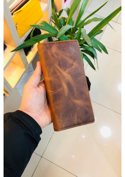 Santos Antik Taba Mıknatıslı Telefon Bölmeli Kişiye Özel Isim Baskılı El Geçmeli Dikey Cüzdan(Fermuar Bölmeli) fırsatları