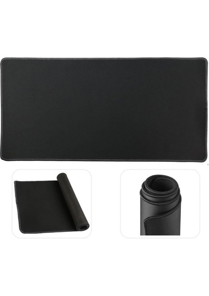 Siyah Xl Mousepad 90X40CM, 3mm Kauçuk Kaymaz Taban ile Oyun ve Çalışma Için Ideal Pad fırsatları