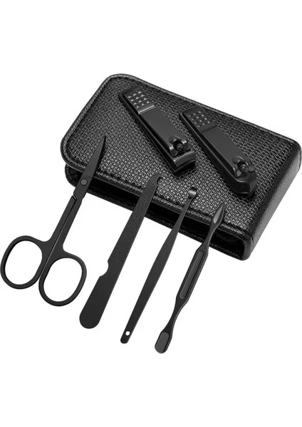 Taşınabilir Çantalı Çelik Tırnak Makası Profesyonel Manikür Pedikür Tırnak Bakım Seti 6 in 1 fiyatları