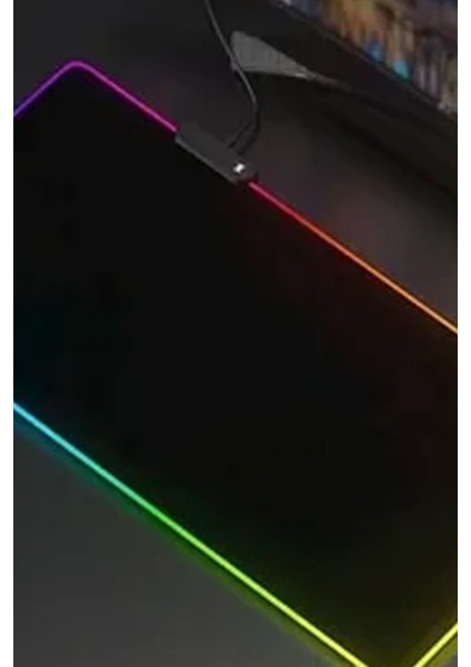 Rgb Işıklı Oyuncu Mouse Pad, 78X30CM Masa Üstü Dekoratif Mause Pad, 7 Renk Seçeneği fiyatları