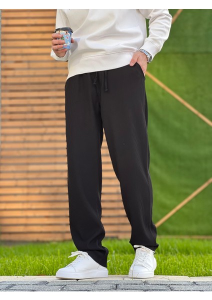 Elitwear Erkek Fitilli Kumaş Relaxed Pantolon