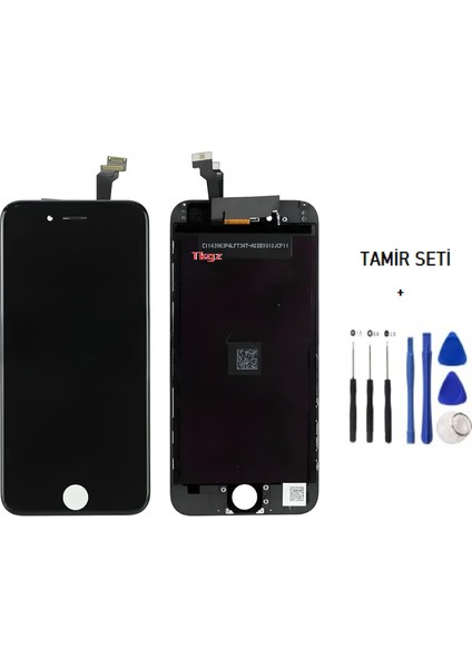 - iPhone 6 Uyumlu Lcd Ekran Dokunmatik Orijinal (LW MARKA) SİYAH + TAMİR SETİ