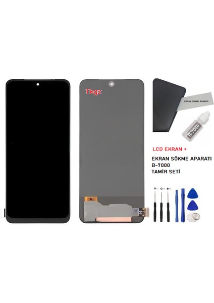 - Xiaomi Redmi NOTE 11S Uyumlu Lcd Ekran Dokunmatik Orijinal + B-7000 + TAMİR SETİ