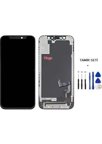 - iPhone 12 Mini Uyumlu LCD Ekran Dokunmatik (Gx Marka) + Tamir Seti