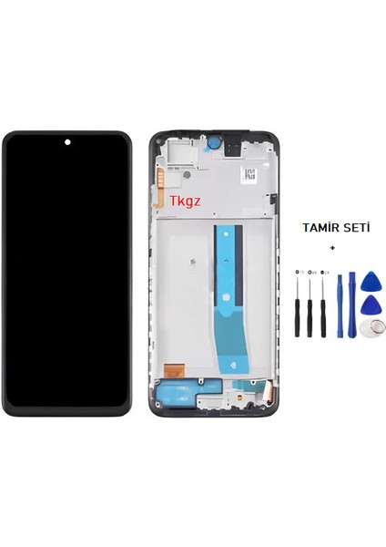- Xiaomi Redmi Note 11S Uyumlu LCD Ekran Dokunmatik Çıtalı + Tamir Seti