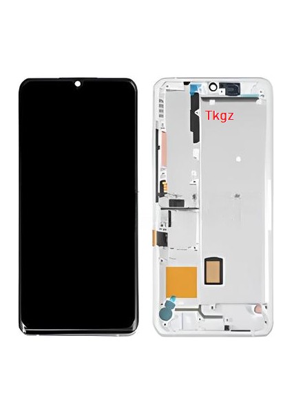 - Xiaomi Mi Note 10 Lite Uyumlu LCD Ekran Dokunmatik Çıtalı Beyaz