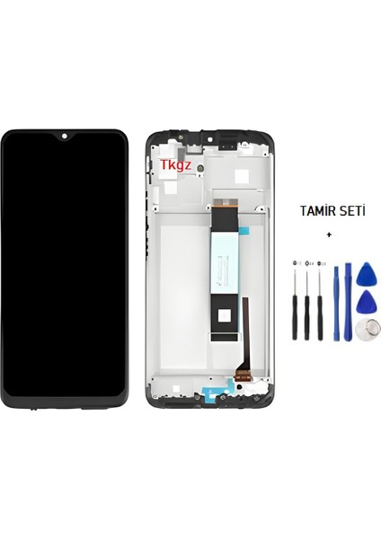 - Xiaomi Poco M3 Uyumlu LCD Ekran Dokunmatik Çıtalı + Tamir Seti