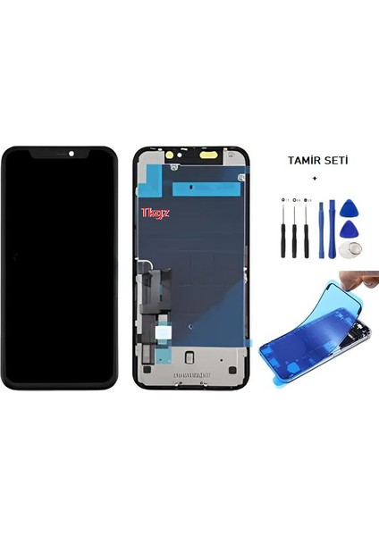 - iPhone 11 Uyumlu Lcd Ekran Dokunmatik Orijinal (JK MARKA ) + TAMİR SETİ + TOZ BANTI
