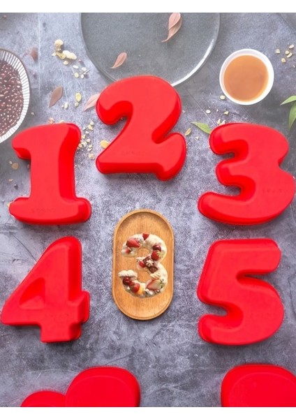 1 Sayısı , Numarası Silikon Kek - Pasta Kalıbı