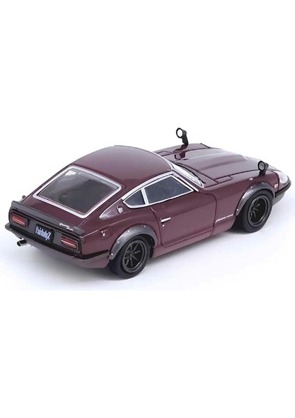 1:64 Diecast Nissan Fairlady 240ZG Inno (HS30) Maroon Model Araba