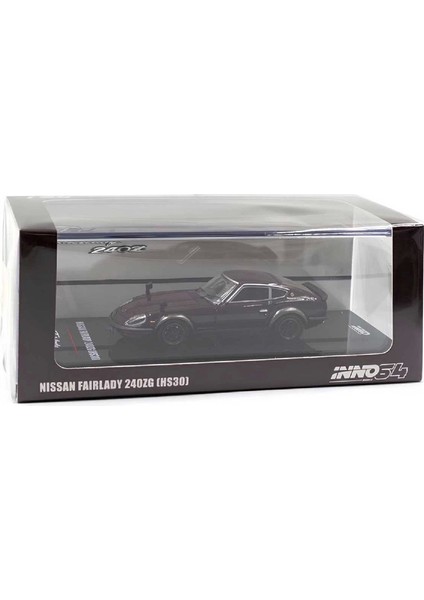 1:64 Diecast Nissan Fairlady 240ZG Inno (HS30) Maroon Model Araba
