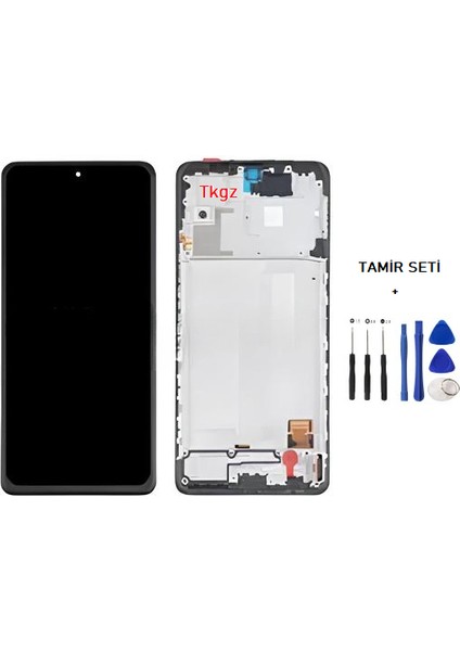 - Xiaomi Redmi Note 10 Pro -4g- Uyumlu LCD Ekran Dokunmatik Çıtalı + Tamir Seti