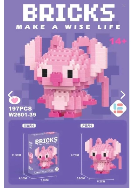 Stitch Bricks 3D Yapboz Puzzle Yapı Oyuncakları