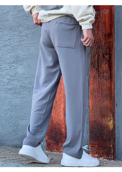 Yeni Sezon Rahat Kalıp Esnek Kumaş Beli Lastikli Baggy Jogger Pantolon