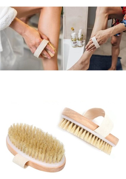 Selülit Fırçası Doğal At Kılı - Cilt Bakım Fırçası ve Etkili Araç