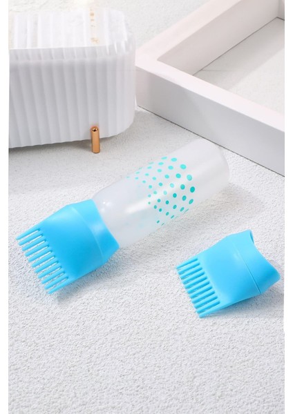 Saç Boyama Için Plastik Dip Boyaları Için Kolay Kullanışlı Küçük Taraklı Şişe