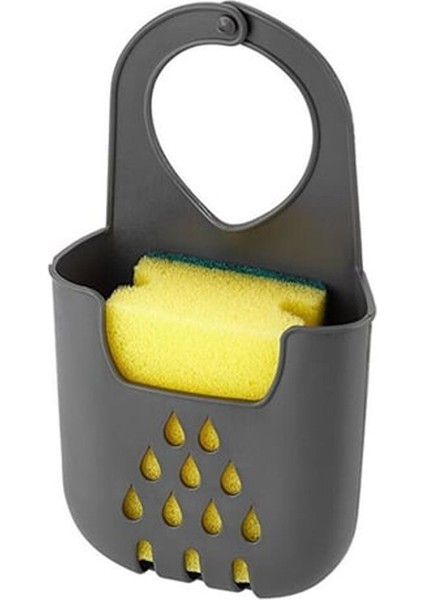 Silikon Askılı Lavabo Düzenleyici Organizer Sünger Ile Beraber