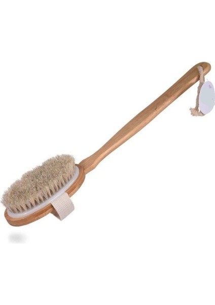 Organik Doğal At Kılı Banyo Fırçası Organik Olduğu Için Tüm Vücut Tiplerine Uygun Fırça fırsatları