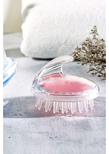 Silikon Kafa Masaj Fırçası - Saç Derisi Masajı ve Yıkama Için Şampuan Tarağı