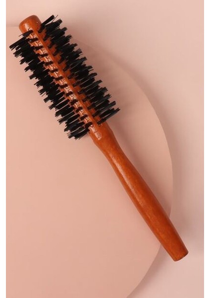 Profesyonel Kuaför Fön Fırçası - Yanmaz Ahşap ve Isıya Dayanıklı Tarak