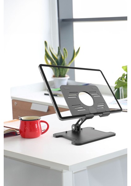 Stand Ayarlanabilir Katlanabilir Masaüstü Tablet ve Telefon Tutucu