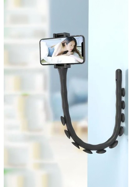 Vantuzlu Ahtapot Bacaklı Telefon Tablet Tutucu
