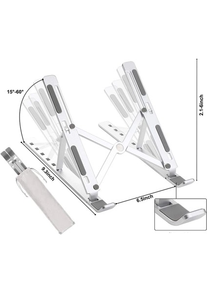 Metal Notebook Standı Tutucu Rahat Kullanım Ayarlanabilir Stand