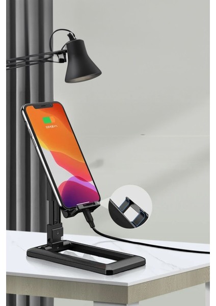 Kolay Taşınır Tablet Telefon Standı Yayınlar Için Rahat Kullanım