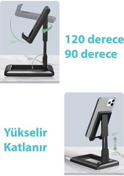 Kolay Taşınır Tablet Telefon Standı Yayınlar Için Rahat Kullanım