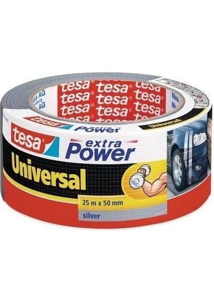 Extra Power Universal Duct Bant, Gaffer Bant, 25MX50MM, Gri