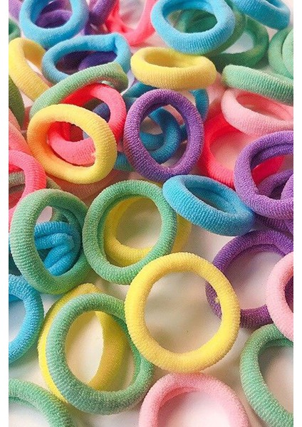 200 Adet Şirin Tatlı Küçük Lastik Tokalar Saç Toplama Örgü Için Lastik Saç Tokası Mini Toka