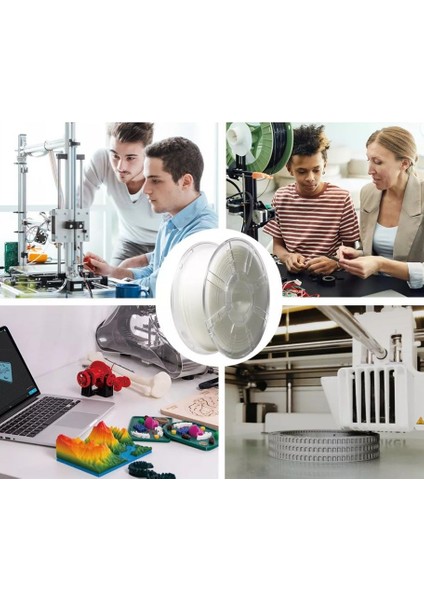Iboss, Dayanıklılık Artırılmış Pla+ Filament İpek Beyaz 1.75MM Yüksek Kalite 3D Yazıcı Filament indirimleri