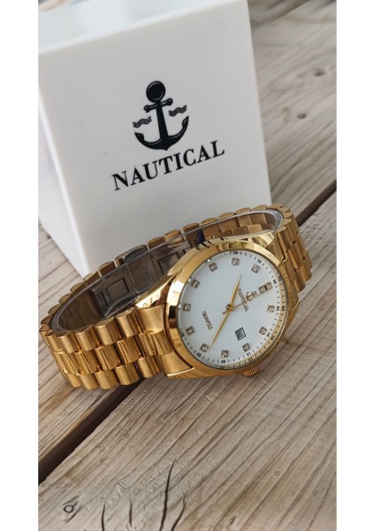 Nautıcal Takvimli Erkek Kol Saati Çelik Kasa Kordon fiyatları
