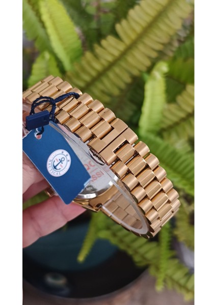 Nautıcal Takvimli Erkek Kol Saati Çelik Kasa Kordon fırsatları