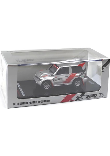 1:64 Diecast Mitsubishi Pajero Evolution Silver Model Araba Inno Model Araba