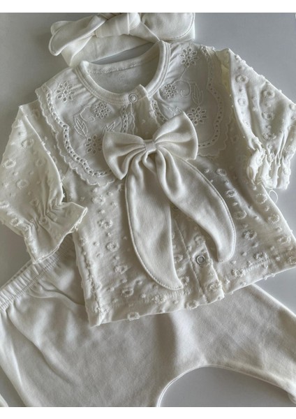 Fukukumbaby Vintage Kız 5li Set Ekru