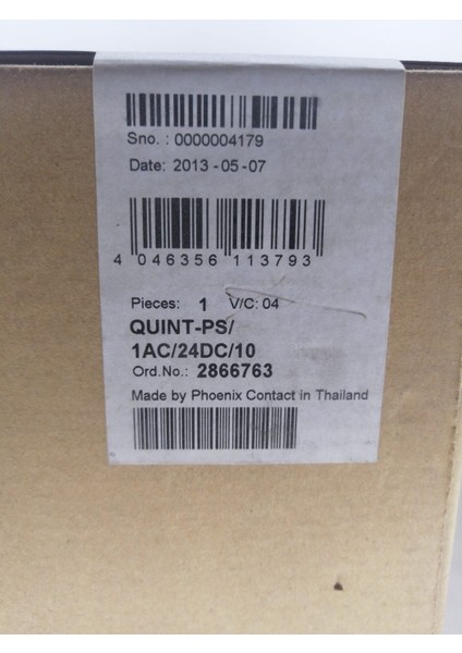 Güç Kaynağı Quınt-Ps/1ac/24dc/10 2866763 4046356113793