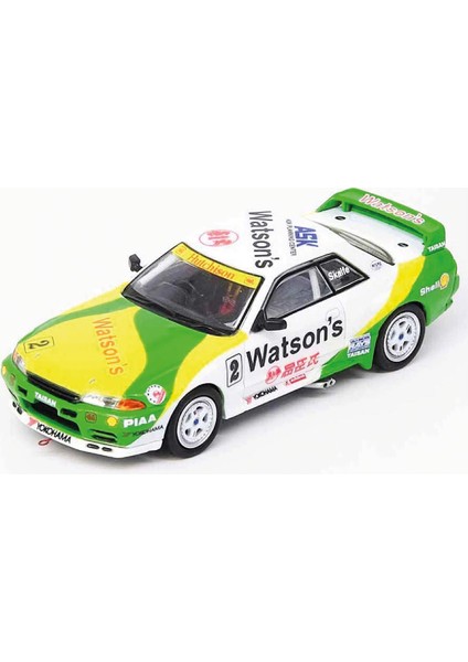 1:64 Diecast Nissan Skyline Gt-R (R32) Watsons Macau Guia Race 1991 Skaife Inno Model Araba