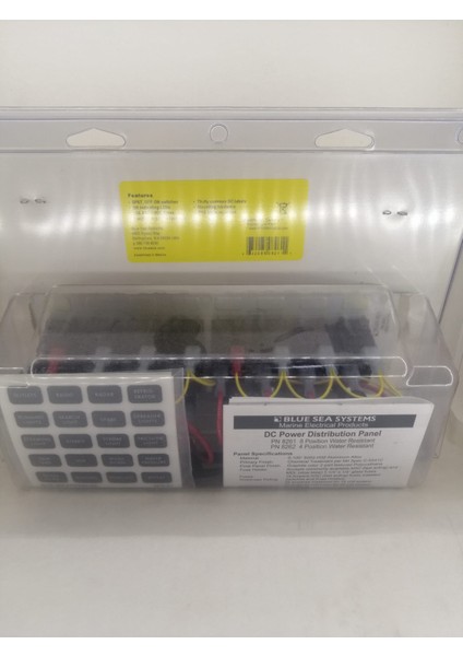 Contura Water Resistant 12V Dc Panel - 8 Position Bluesea 8261