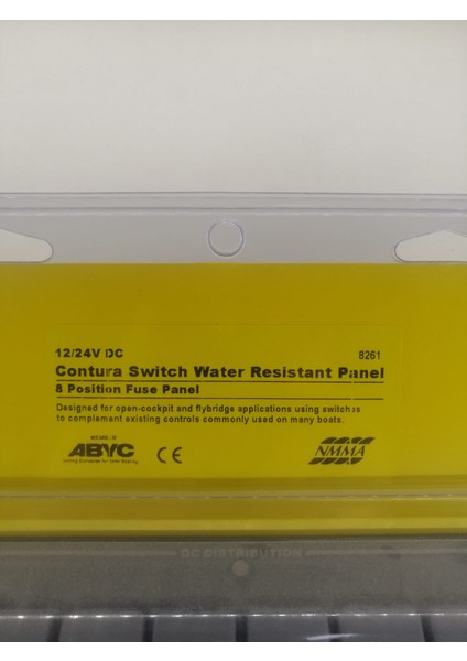 Contura Water Resistant 12V Dc Panel - 8 Position Bluesea 8261